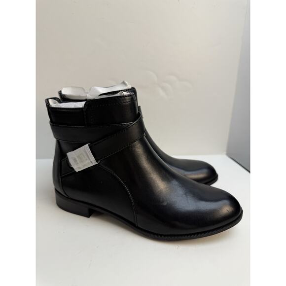 Anne Klein Women's KAEL Black Laceless Ankle Boots 6 Medium NWB - Picture 2 of 7